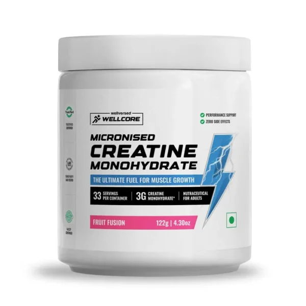 Wellcore - Pure Micronised Creatine Monohydrate (307g, 83Servings) Tropical Tango